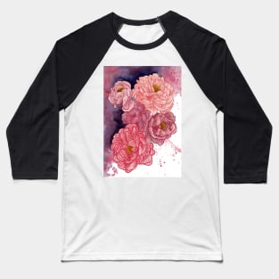 Peonies illustration 2 Baseball T-Shirt